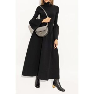 NWT Chloe Black Mock Neck Knit Sweater Dress Womens XS
